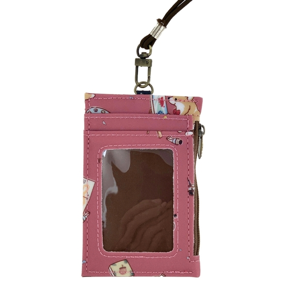 Waterproof Corgi Artist ID Badge Card Holder Coin Purse W/ Stretchy Lanyard - Picture 3 of 9